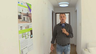 Luca Palamara, reportero de Euronews, en la casa de los estudiantes, Benevento, Italia 21/9/22