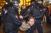 Rusya'nın başkenti Moskova'daki protestolarda çok sayıda kişi gözaltına alındı