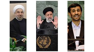 محمود احمدی نژاد، ابراهیم رئيسی و حسن روحانی