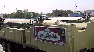 رونمایی از موشک بالستیک رضوان در رژه نیروهای مسلح ایران