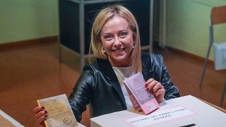 Giorgia Meloni az utolsó fél órában ment el szavazni
