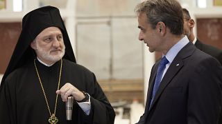 Ο Αρχιεπίσκοπος Ελπιδοφόρος με τον Κυριάκο Μητσοτάκη
