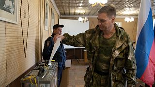 Wahllokal in Luhansk