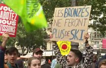 POrmenor da manifestação em Paris
