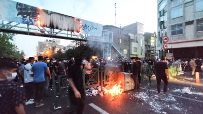 من الاحتجاجات في طهران 