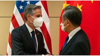  وزير الخارجية الصيني وانغ يي ونظيره الأمريكي أنتوني بلينكن
