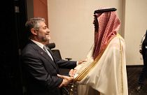 Hazine ve Maliye Bakanı Nureddin Nebati, haziran ayı başında Suudi Arabistan Maliye Bakanı Mohammed Bin Abdullah Al-Jadaan (sağda) ile bir araya gelmişti.