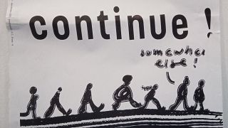Ausschnitt aus einem Protestposter auf der Documenta