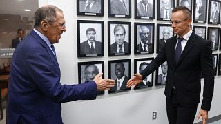 Szergej Lavrov és Szijjártó Péter New Yorkban