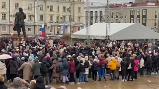 Proteste dei cittadini russi.