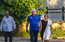 Küba Devlet Başkanı Miguel Diaz Canel ve eşi Lis Cuesta Peraza