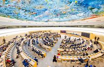 مجلس حقوق الإنسان في المقر الأوروبي للأمم المتحدة في جنيف، سويسرا، 13 يونيو 2022.