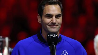 Tenista Roger Federer na Laver Cup, 25/09/2022