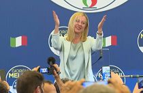 جورجيا ميلوني زعيمة حزب "فراتيلي ديتاليا" (إخوة إيطاليا).