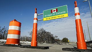 Archives : à la frontière entre les Etats-Unis et le Canada, le 08/02/2022