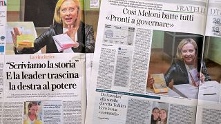 Giorgia Meloni az olasz lapokban
