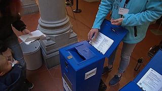 Ballot box in Switzerland's referendum
