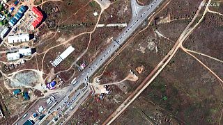 Российско-монгольская граница, спутниковый снимок компании Maxar Technologies, 26 сентября 2022 года.