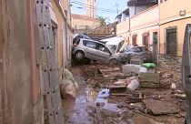 Hatalmas pusztítást végzett a vihar a murciai utcákon
