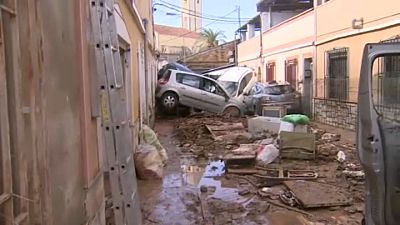 Hatalmas pusztítást végzett a vihar a murciai utcákon  