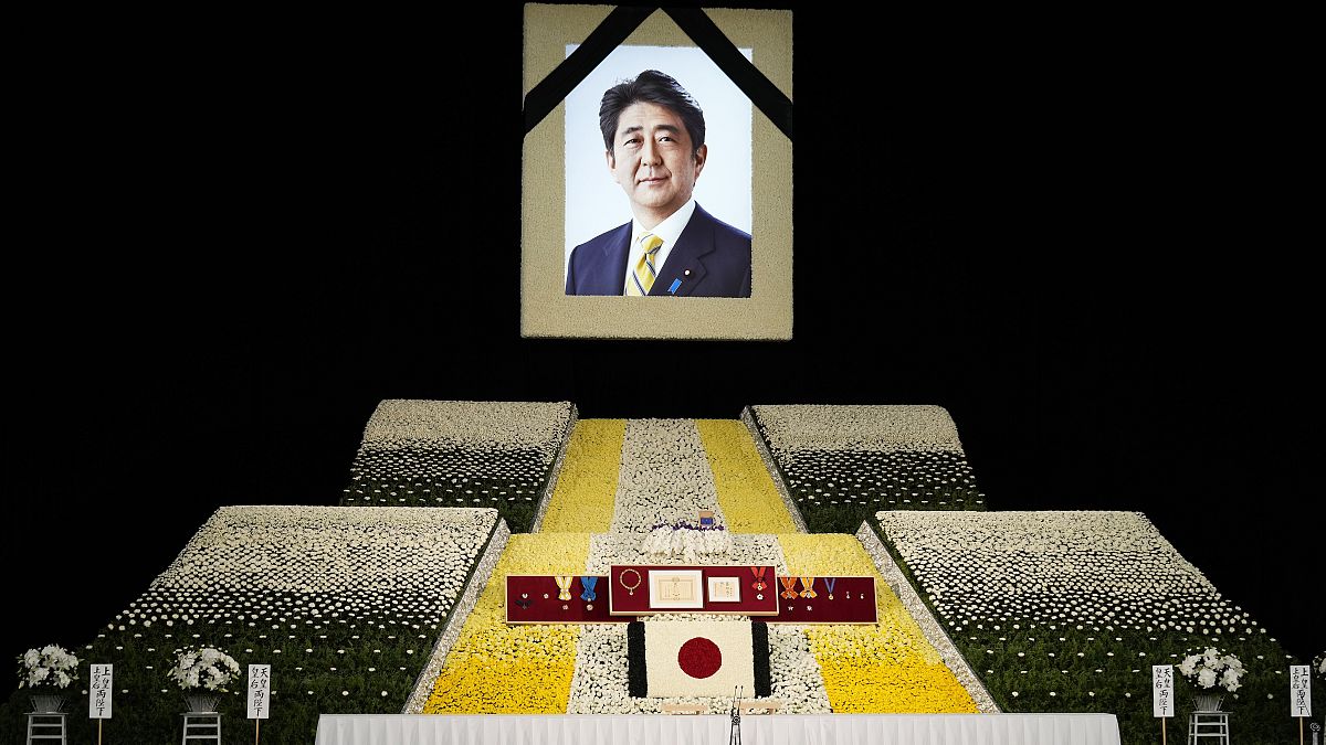 Церемония прощания с Синдзо Абэ в Токио