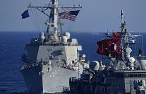 Türk, Amerikan ve Yunan gemileri geçtiğimiz haftalarda ortak NATO tatbikatında yer almıştı