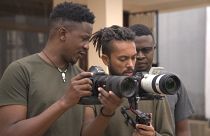 AFRISOS team filming 