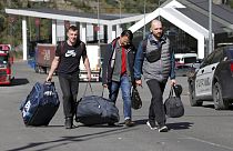 Seferberlik emri sonrasında Gürcistan'ın "Verhniy Lars" Sınır Kapısı'dan geçen Rus vatandaşları