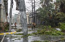 Foto de la destrucción del huracán Ian en Cuba