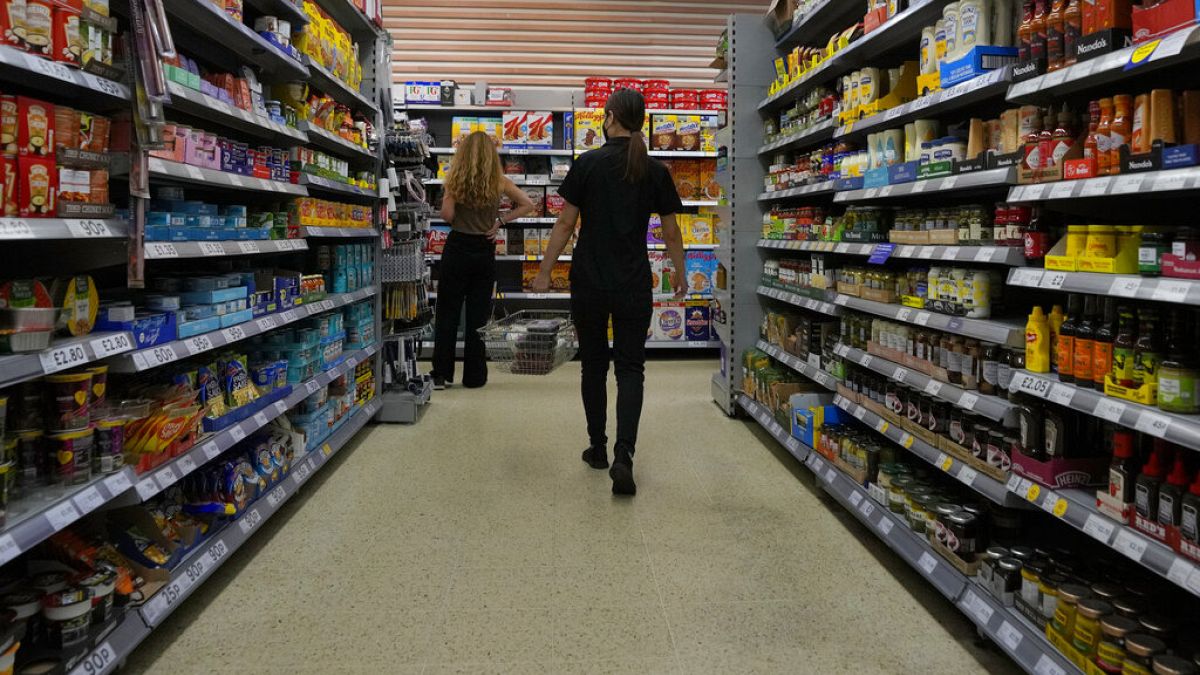 la corsia di un supermarket in Gran Bretagna