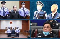 Korrupt tisztviselők bírósági tárgyalása Kínában