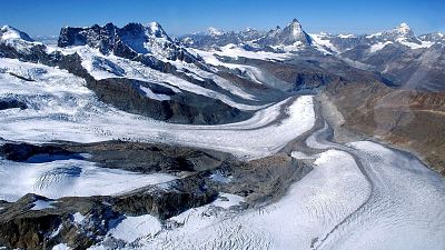 Un alarmante deshielo de los glaciares suizos en el 2022.
