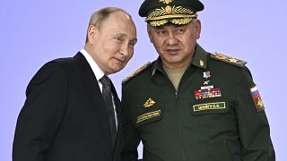  الرئيس الروسي فلاديمير بوتين ووزير دفاعه سيرغي شويغو في موسكو. 15/08/2022
