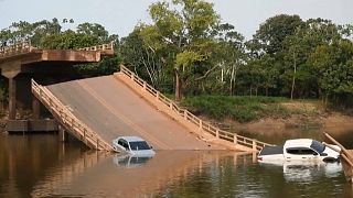 انهيار جسر في كاريرو في البرازيل. 2022/09/28