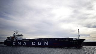 Le navire Aknoul de CMA CGM sert habituellement à faire des trajets entre le Maroc et la France.