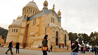 كنيسة بولوغين الكاثوليكية في الجزائر العاصمة، الجمعة 20 يناير 2017.