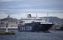 The cargo ship for Ukraine leaves the port of Marseille, 28 September 2022