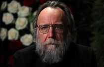 Alekszandr Dugin orosz ideológus Moszkvában, meggyilkolt lánya ravatalán