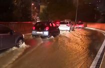 Rijeka was hit by a storm and a torrential rainfall on Wednesday night.