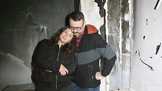 Anastasia und Roman Akulenko aus Irpin in der Ukraine
