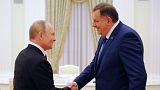 Il leader serbo Milorad Dodik e Vladimir Putin