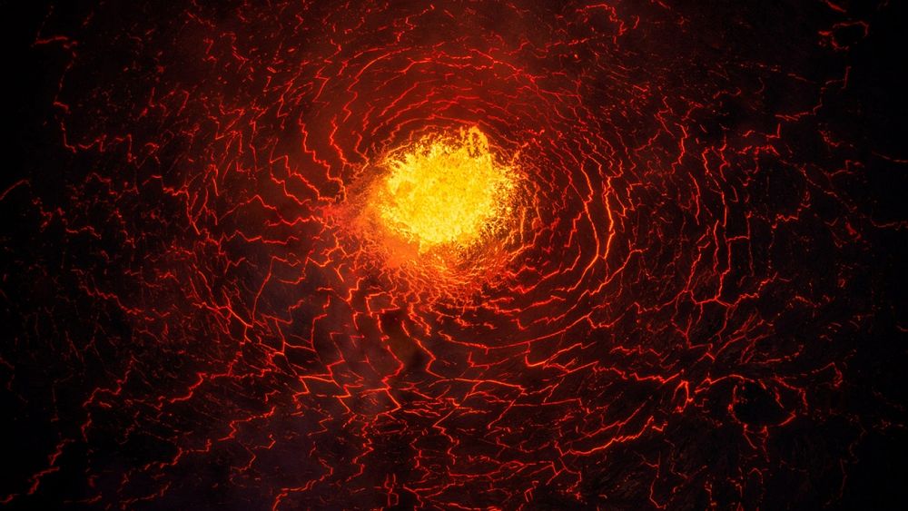 A fiery volcano, a flamboyance of flamingos and a daring bride: 2022’s finest drone images