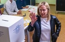Giorgia Meloni, victorieuse lors des élections législatives italiennes de 2022