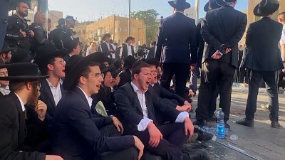 عشرات اليهود المتشددين يتظاهرون في القدس 
