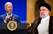 ABD Baikanı Joe Biden (solda), İran Cumhurbaşkanı İbrahim Reisi (sağda)