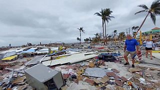 Destrozos provocados por el huracán Ian en Fort Myers, Florida