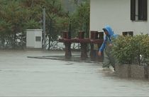 Inundações na Eslovénia provocadas por fortes chuvas no oeste, centro e sul do país