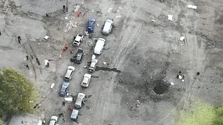 De nombreux véhicules étaient rassemblés à proximité de Zaporijjia quand la frappe aérienne a été lancée.