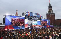 Festakt auf Rotem Platz in Moskau