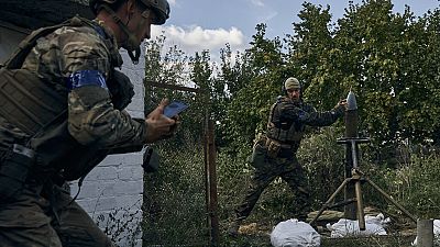 Forças ucranianas na região de Lyman